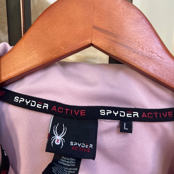 Spyder Active Fill Zip Track Jacket Pink Size Large - Picture 2 of 7